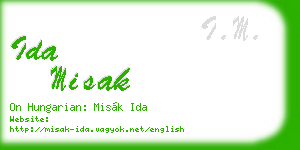 ida misak business card